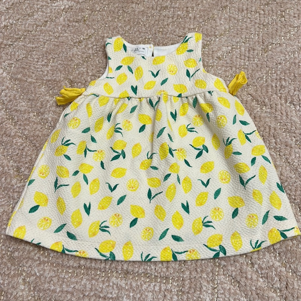 Zara baby lemon dress. 3-6M